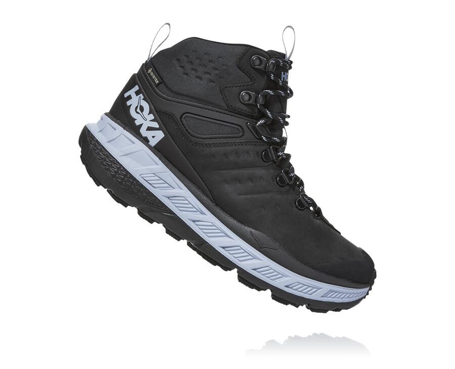 Hoka One One Stinson Mid Gore-Tex Vandringsskor Dam - Svarta - HCBIY-6251